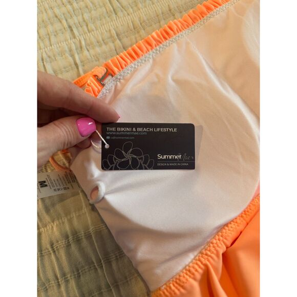 NWT Fashion-forward Cami Top Ruffle Bandeau Bikini Top - Picture 6 of 6